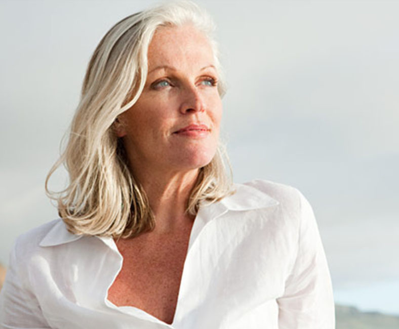 Une femme en phase de ménopause