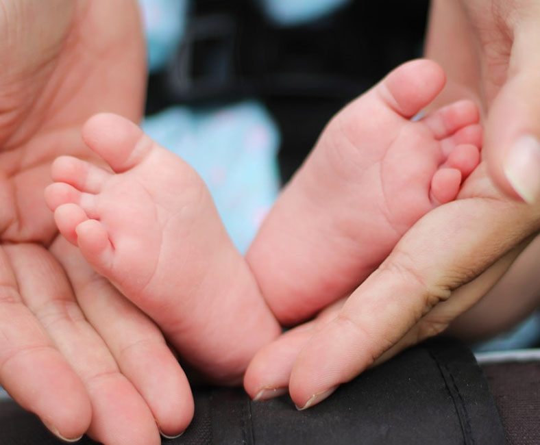 Un bébé venant de naître