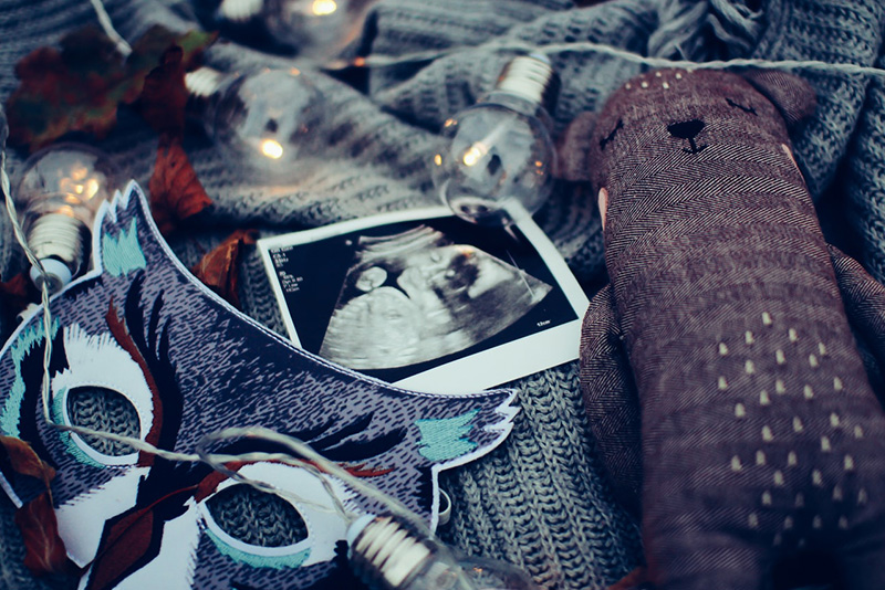 Une échographie d'un bébé